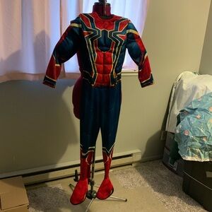 EUC Kids Superhero Costume - Red and Blue Sz M